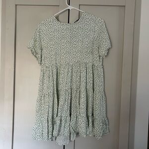 Floral Green Dress